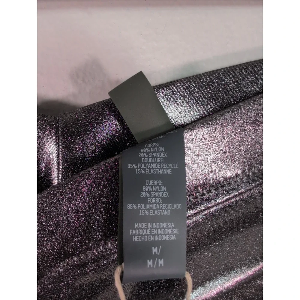 Skims Metallic Swim V Waist Capris Carbon M Metallics Collection Rare New